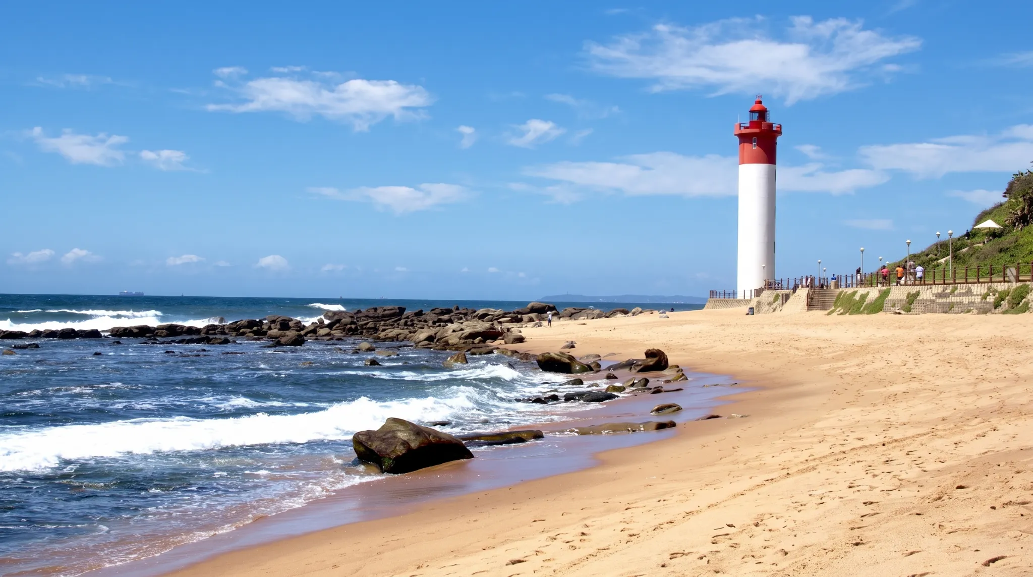 Lighthouse on Umhlanga beach.
