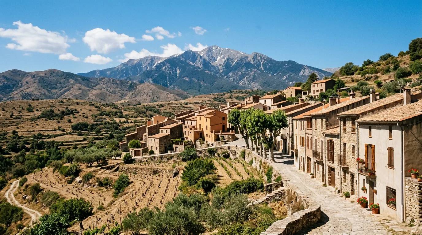 Sunny daytime view of Serralongue