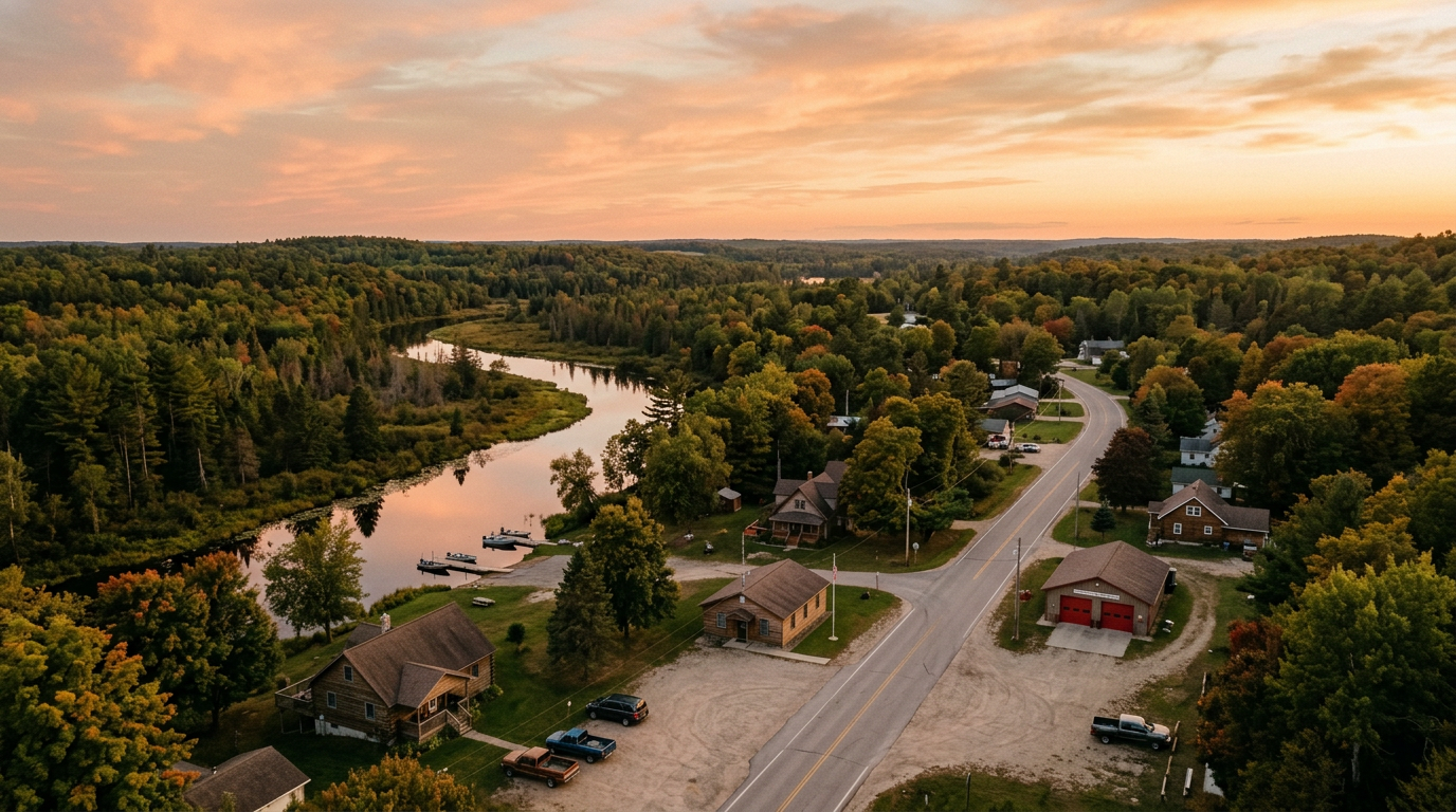 Golden-hour view of Athelstane