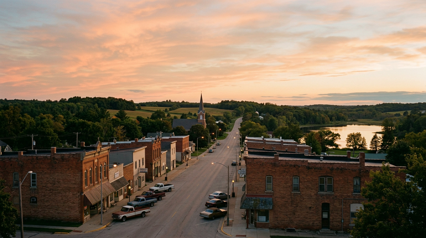 Golden-hour view of Gillett