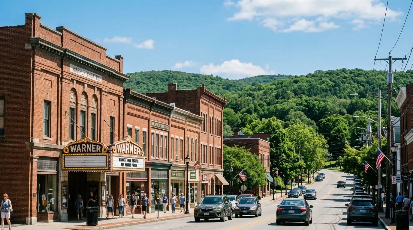 Sunny daytime view of Torrington