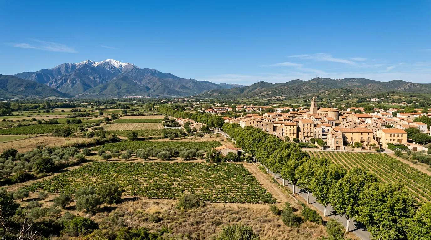 Sunny daytime view of Saint-Estève