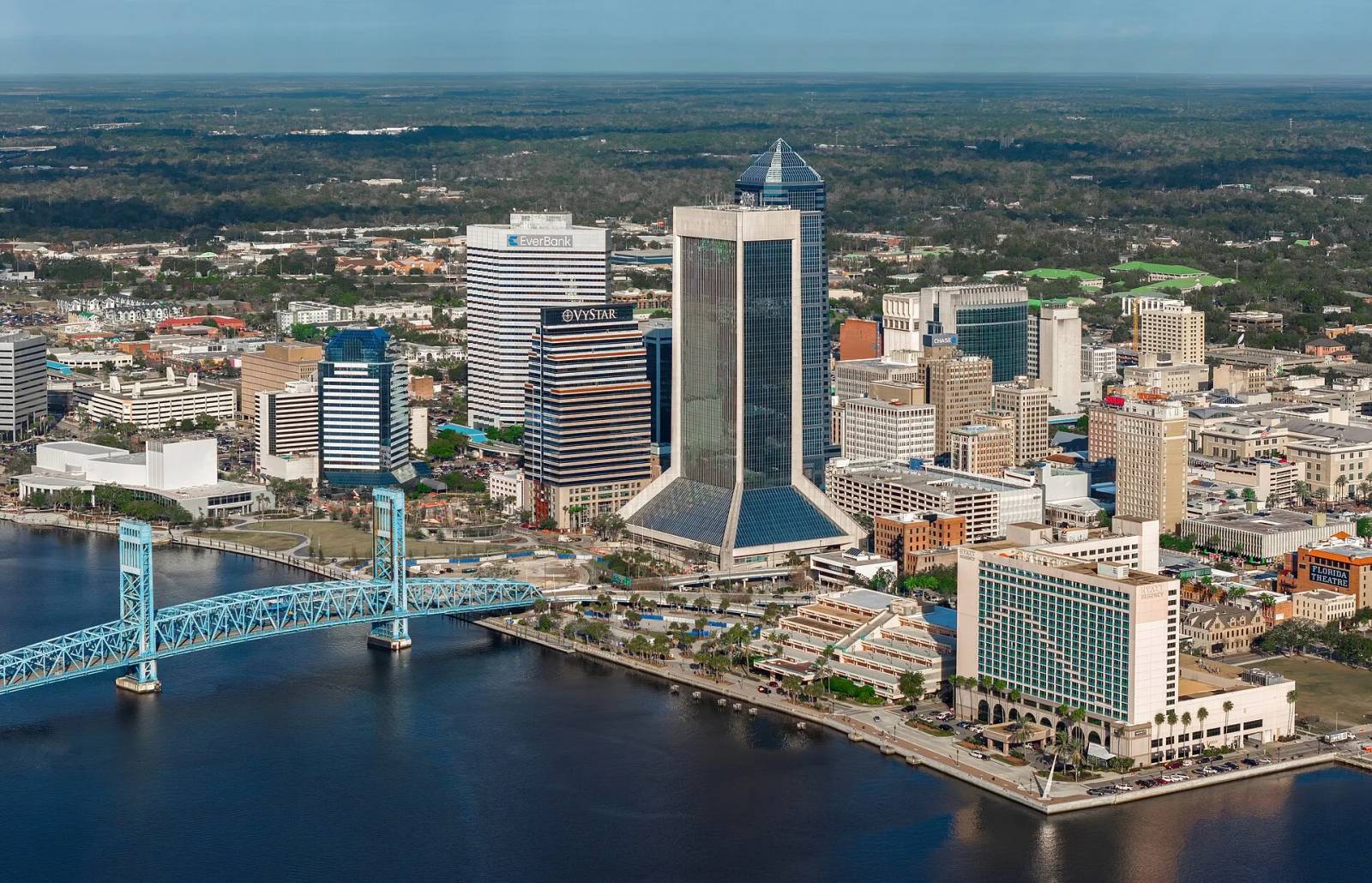 Downtown Jacksonville skyline and the St. Johns River