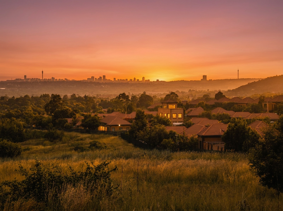 Golden-hour view of Randburg